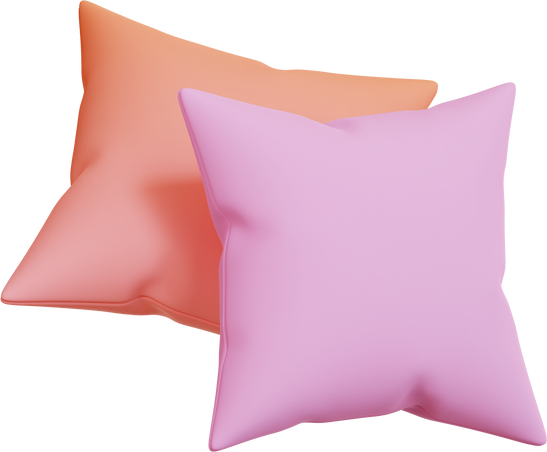 Furniture Pillow Icon, 3d Illustration